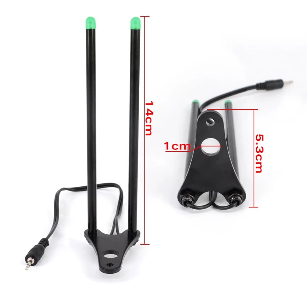 Hirisi SN4 4Pcs Barres Anti-Enrochement pour Détecteurs de Touche avec LED 4 Couleurs - Accessoires Pêche Carpe