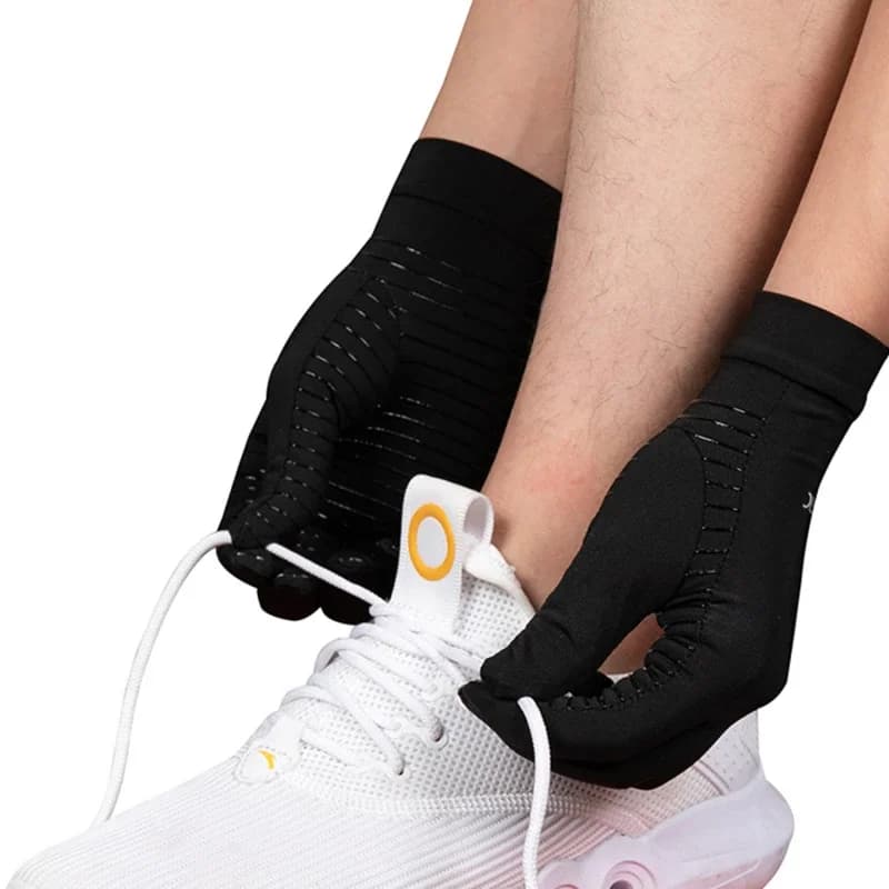 Gants compression cuivre arthrite pêche - Soutien poignet douleurs articulaires anti-dérapant unisexe