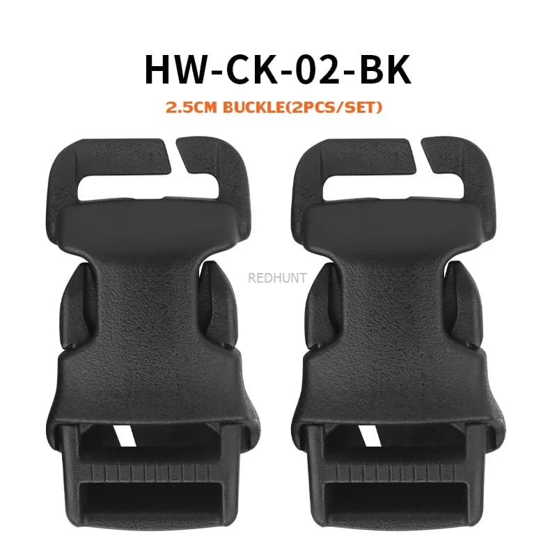 2 boucles tactiques QASM 2.5CM pour sac de pêche - Libération rapide sécurisée pour usage intensif