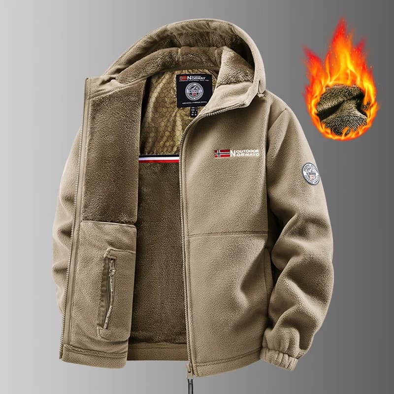 Veste polaire tactique hiver homme pêche - Softshell militaire thermique pour pêche extérieure sportive