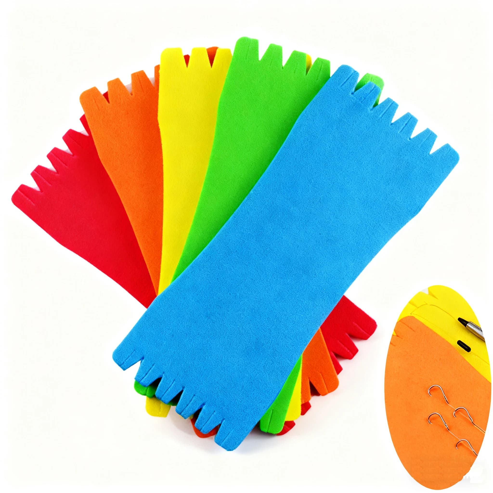 10 bobines de rangement pêche en mousse EVA pour bas de ligne hameçons et leurres couleur aléatoire