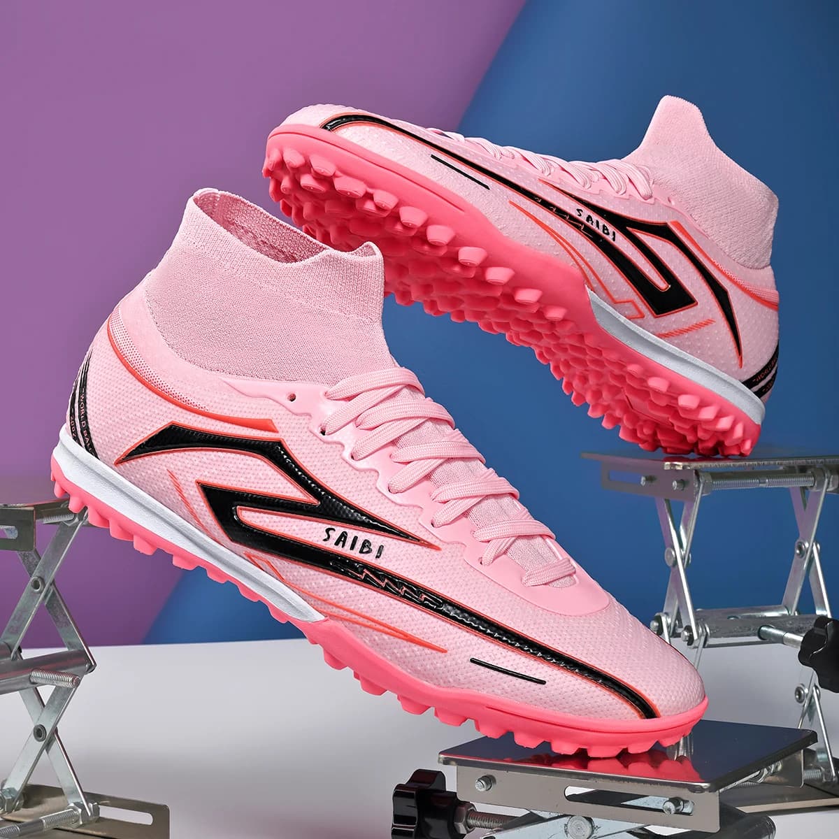 Chaussures de football anti-dérapantes TF pour hommes - Légères et respirantes pour couple