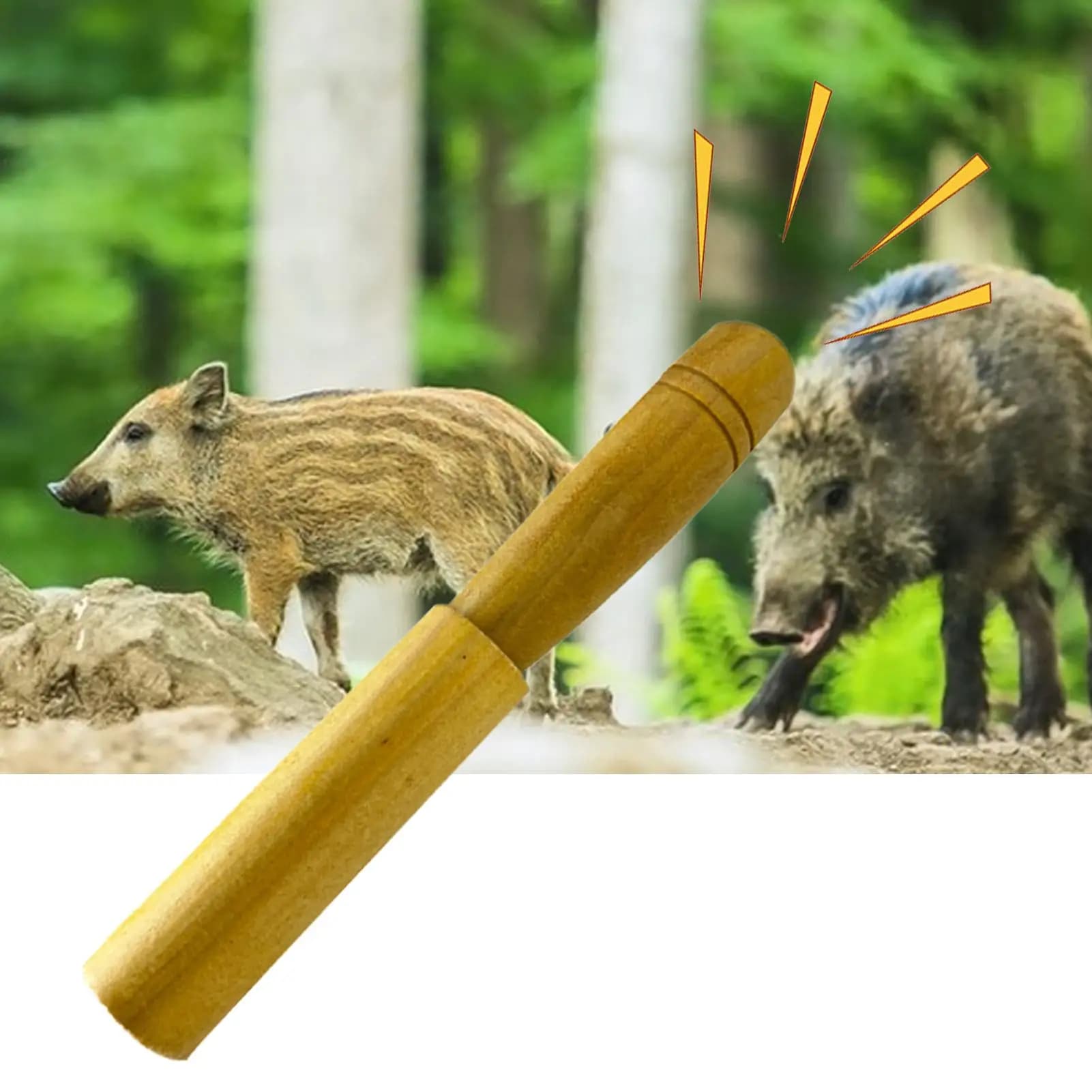 Sifflet bois sanglier imitation son outil extérieur - Appel sanglier sauvage leurre chasse cochon bois