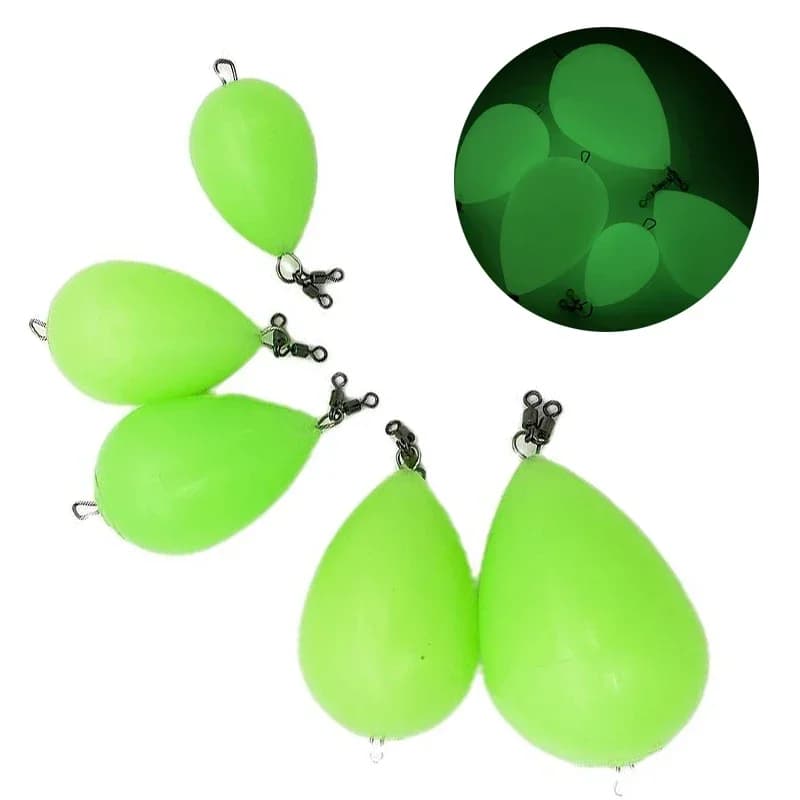Flotteur œuf lumineux fluorescence pour lancers longue distance aide lanceur appât accessoire pêche