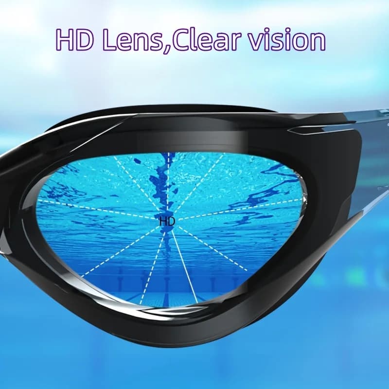 Lunettes natation unisexes étanches professionnelles - anti-buée protection UV adultes