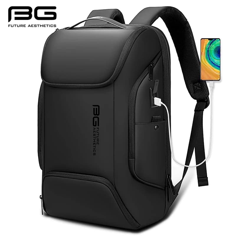Sac à dos BANGE chargeur USB intelligent étanche pour ordinateur 15.6 pouces et voyages