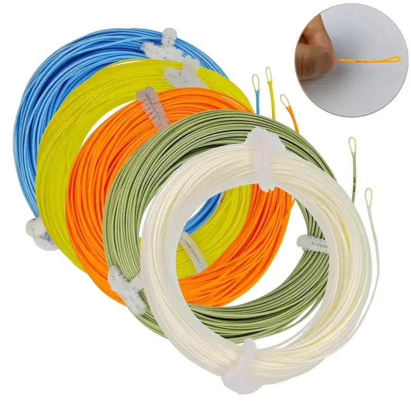 Ligne de pêche à la mouche flottante Aventik 100FT WF1F à WF9F pour truite, bass et saumon
