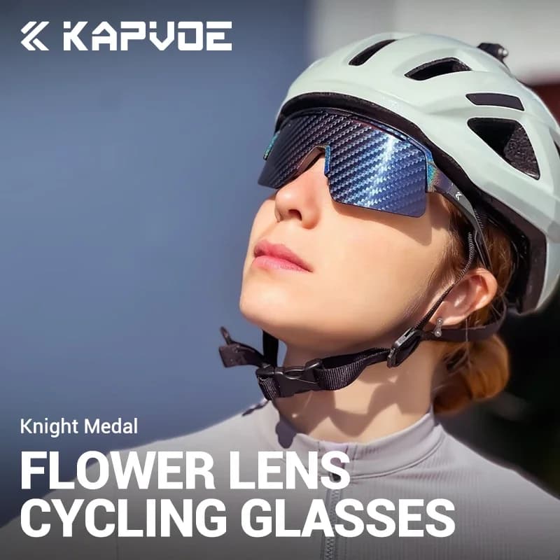 Lunettes vélo KAPVOE nouvelle technologie nano verres UV400 sport outdoor hommes femmes