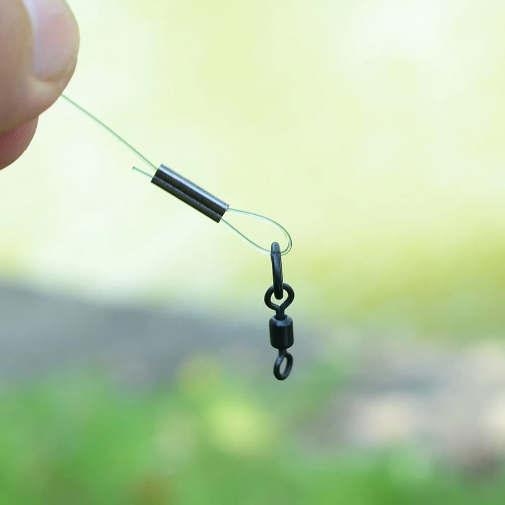 50 pièces de manchons à sertir en cuivre double pour tubes et fils de pêche, accessoires de raccordement
