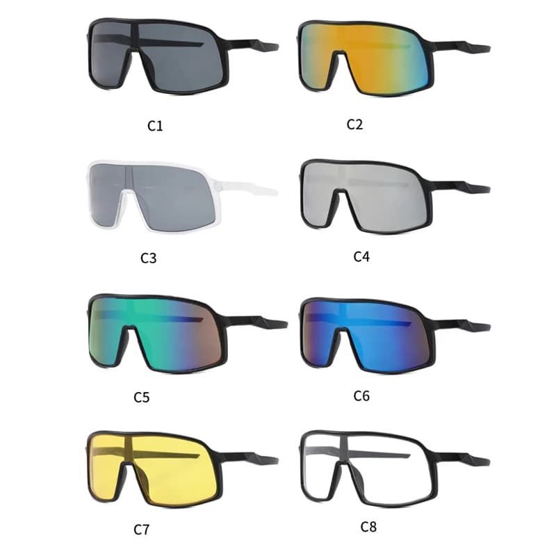 Lunettes de protection sport mode homme femme pêche - Style rétro cyclisme légères UV400 lunettes de soleil