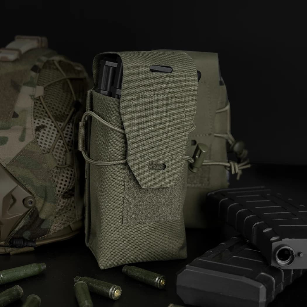 Poche double chargeur 5.56 MOLLE tactique IDOGEAR pour chasse et pêche sous-marine