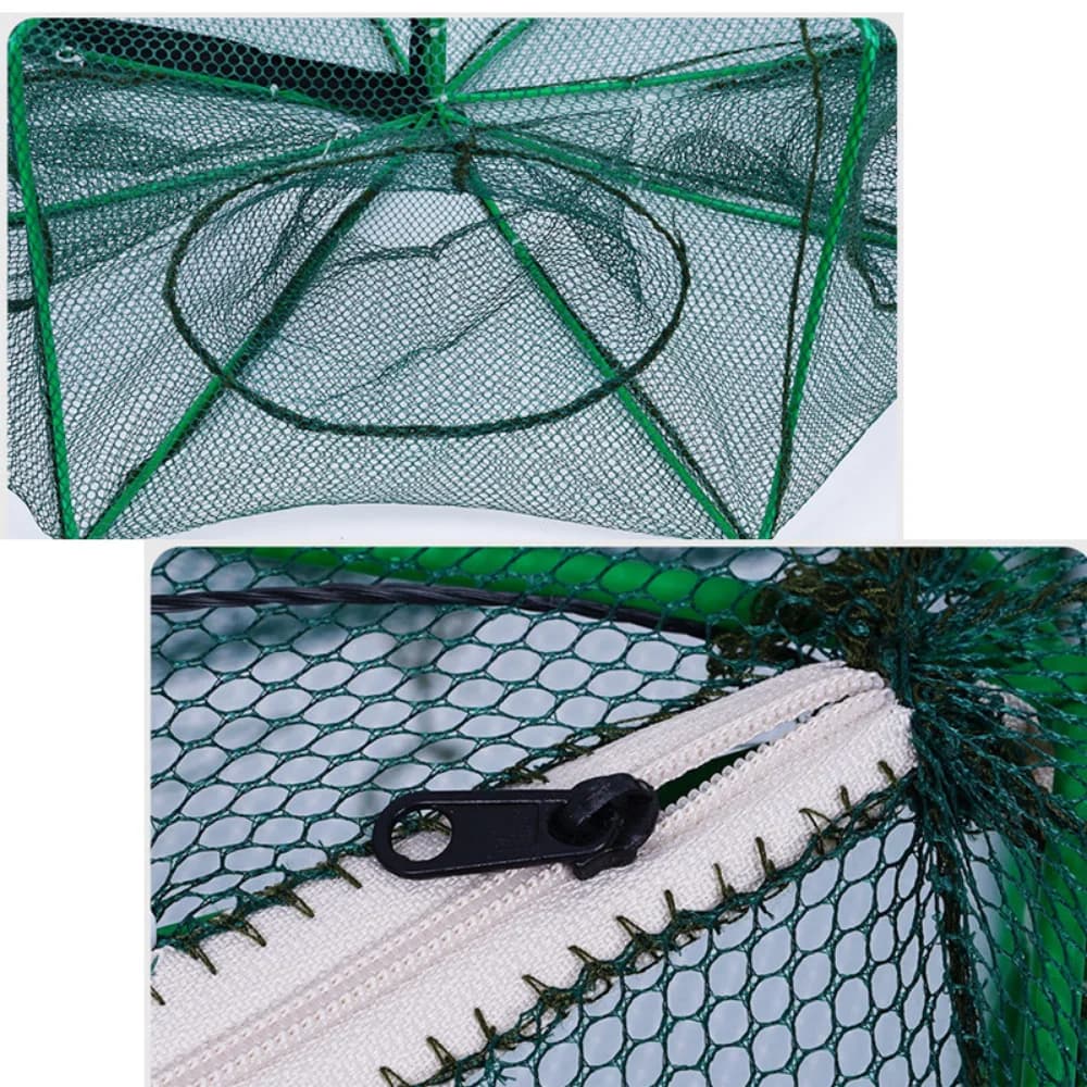 Piège pliable pour crabes écrevisses et anguilles filet de pêche casting résistant
