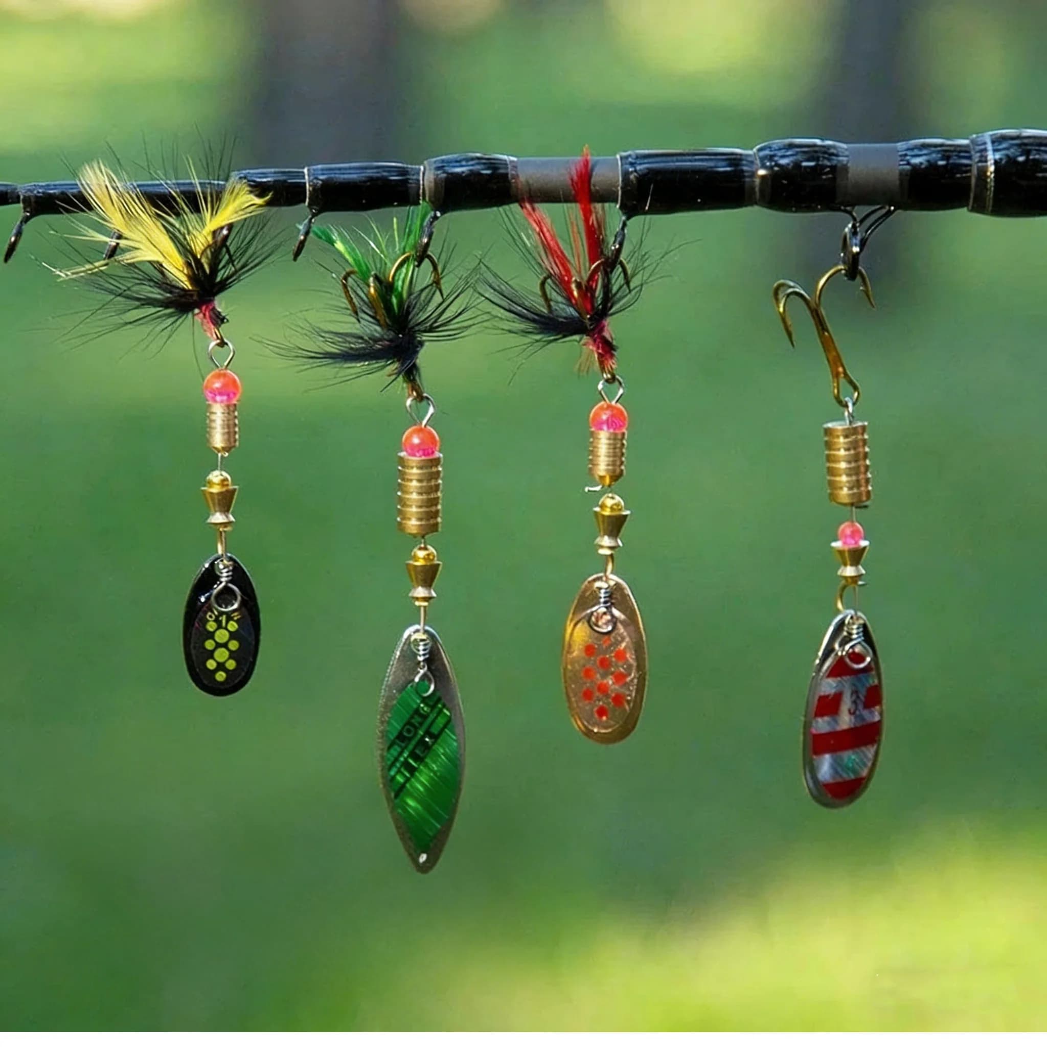 Set 10 cuillères spinner métalliques pour brochet - Spoonbaits et crankbaits kit complet