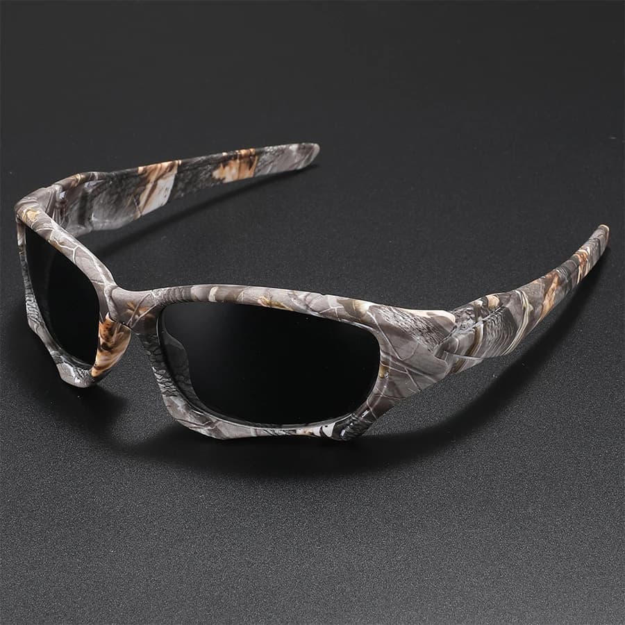 Lunettes de soleil polarisées sport courbées pour hommes et femmes pêche résistance aux chocs