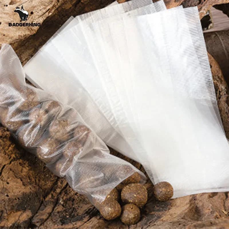 Lot de 50 sacs PVA solubles pour la pêche à la carpe, biodégradables et à dissolution