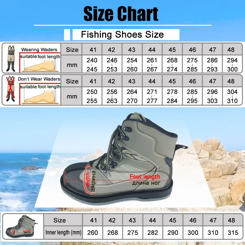 Waders pêche à la mouche bottes chasse chaussures montaison semelle feutre caoutchouc antidérapante équipement pêche