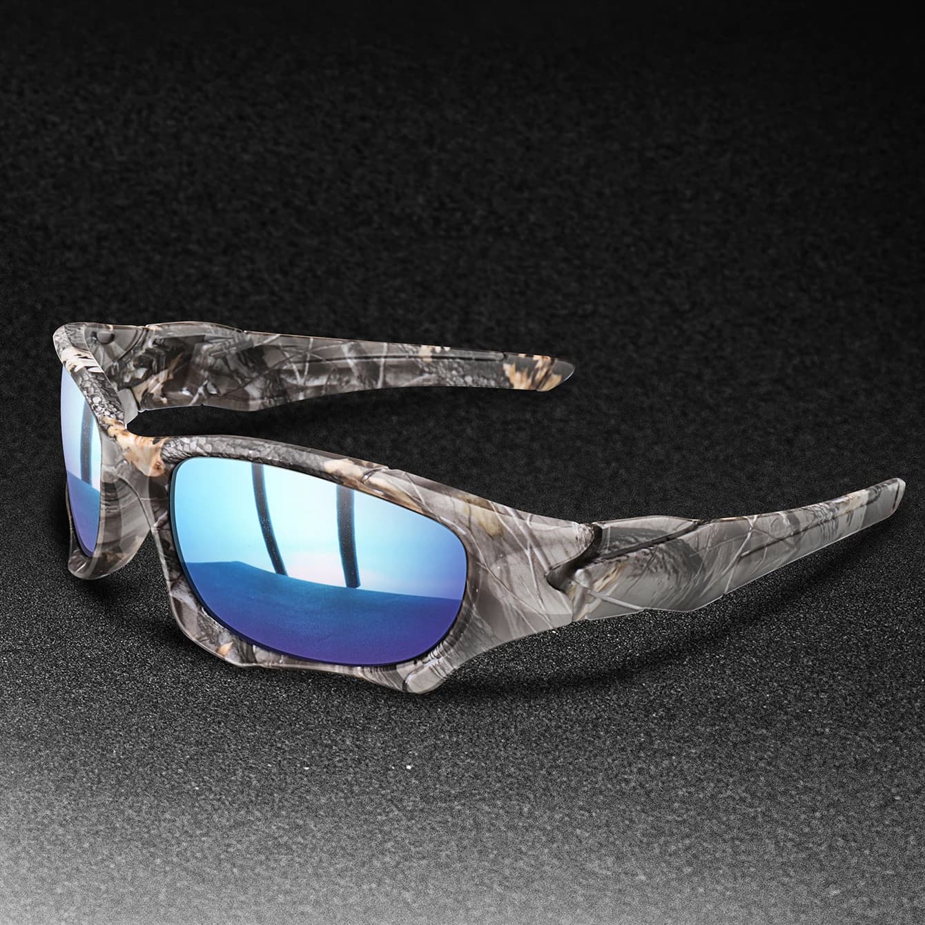 Lunettes de soleil polarisées camouflage pour pêche et outdoor - protection UV maximale pour hommes et femmes
