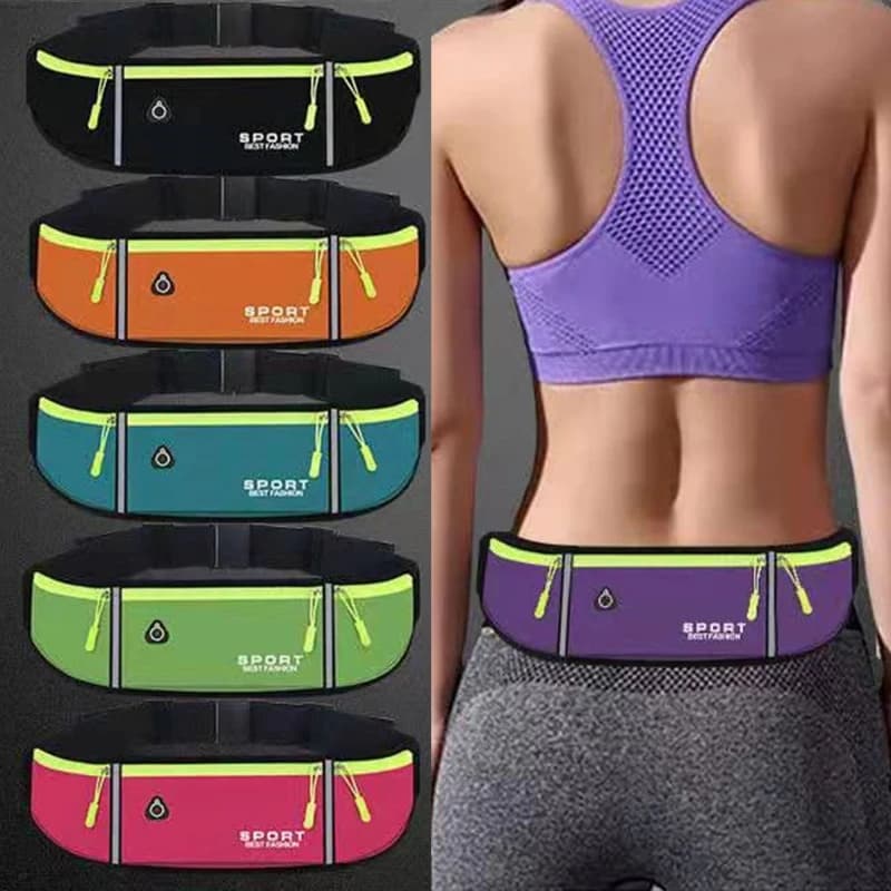 Ceinture porte-téléphone running étanche réfléchissante pour sport - Sac banane confortable homme femme