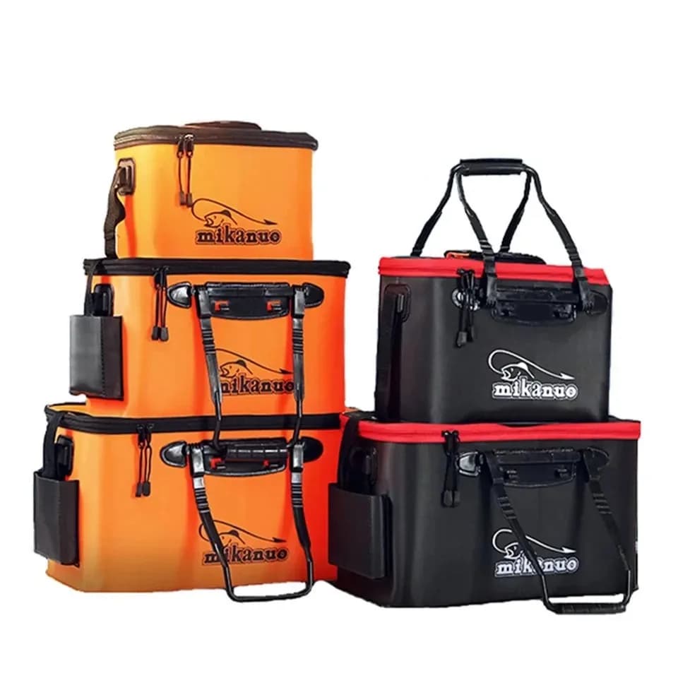 Sac de pêche portable pliable seau à poissons vivants boîte camping contenant eau bassin rangement