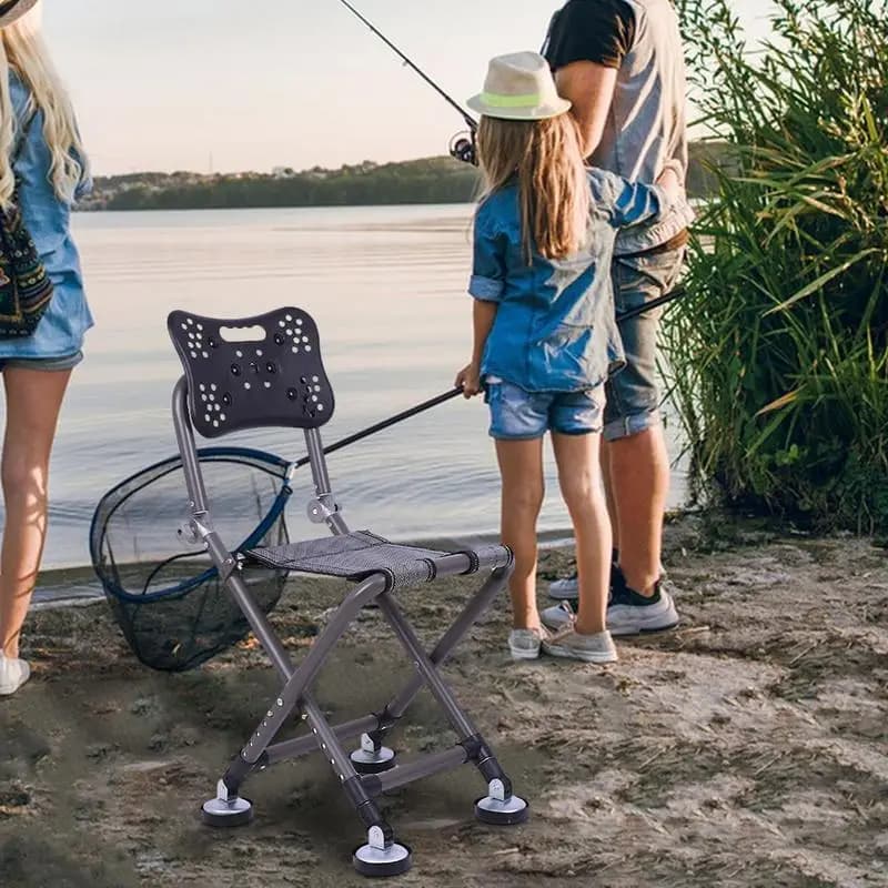 Chaise pliante ultra-légère super résistante haute charge pour pêche plage camping randonnée outil pêche