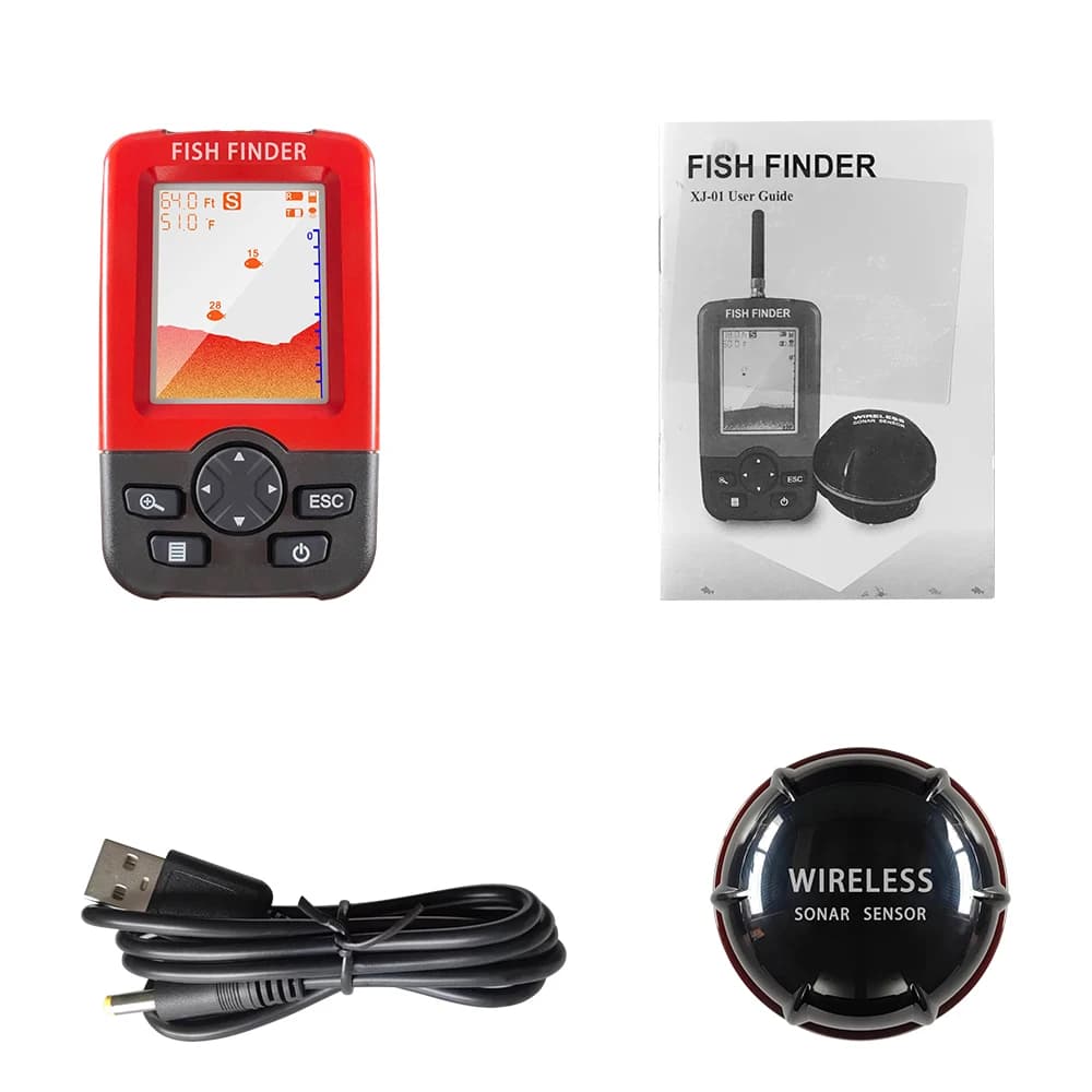 Sondeur de poissons portable sans fil 2025 nouvelle génération échosondeur intelligent détecteur pêche