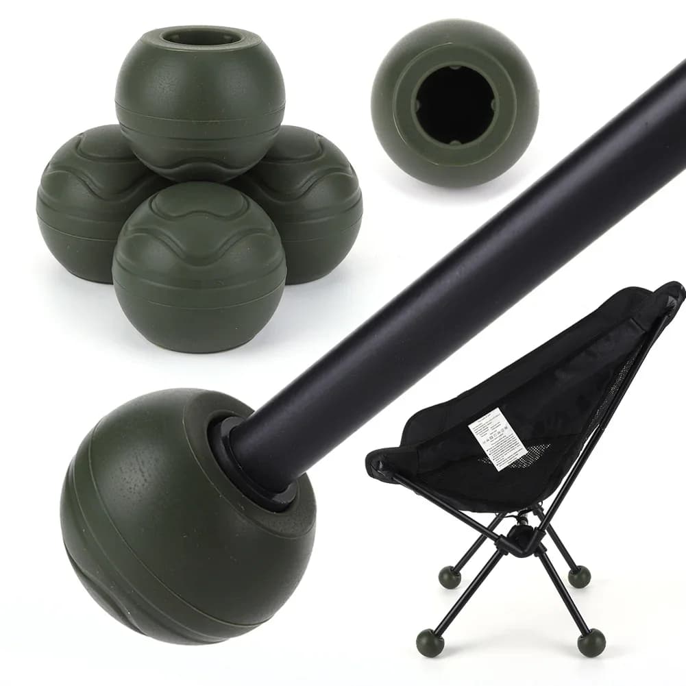 4 pieds amortisseurs caoutchouc pour chaise Helinox - protection anti-choc et stabilisation extérieure