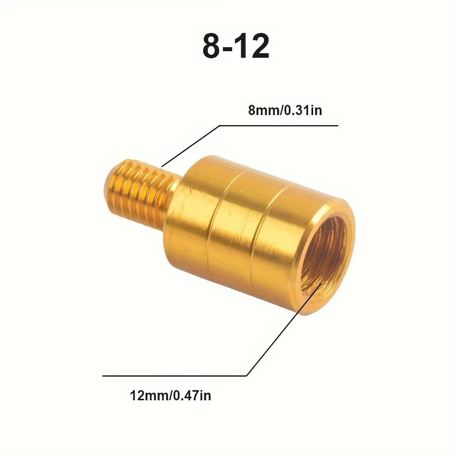 Connecteur épuisette canne à pêche M6/M8/M10/M12 : adaptateur tête filetée pour accessoires de pêche