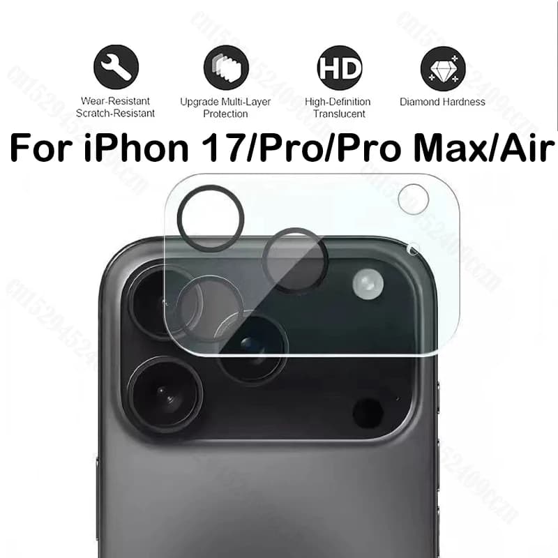 Verre trempé protection caméra 3D iPhone 17 Pro Max objectif écran pêche photo sous-marine