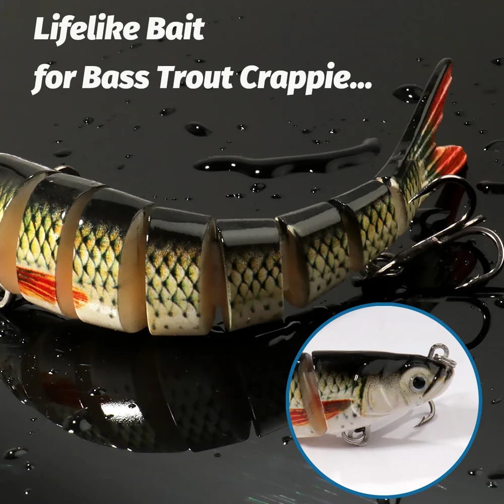 Leurre dur GOBAIT Swimbait multi-joints 11g 16g 27g pêche lent coulant pour carnassiers et carpes
