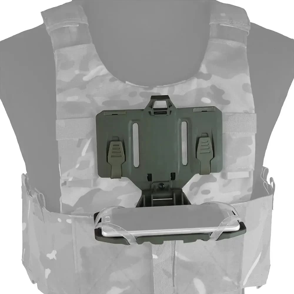 Porte-téléphone tactique MOLLE à accès rapide pour gilet de pêche et airsoft