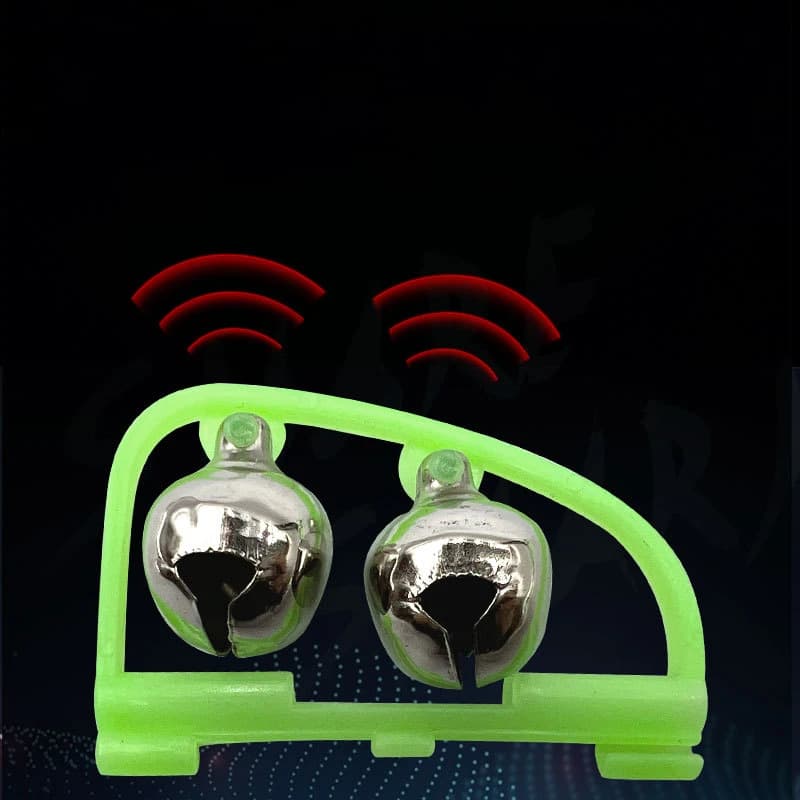 5-10 cloches doubles plastique pêche nuit - Accessoires portables rapides alarme morsure canne