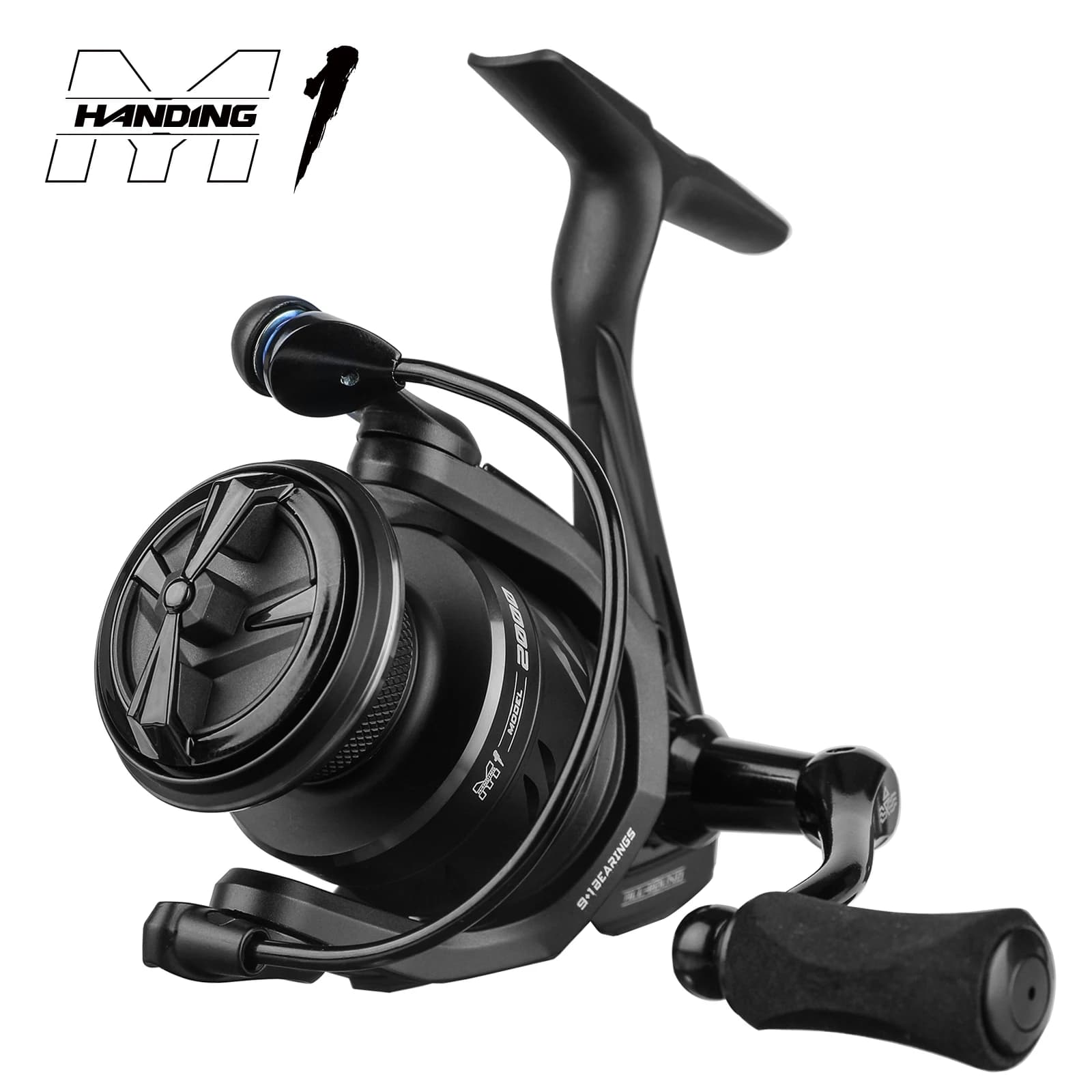 HANDING M1 Spinning Reel 12kg Max Drag Fishing Reel, 9+1 Ball Bearings, 5.2:1 Ge