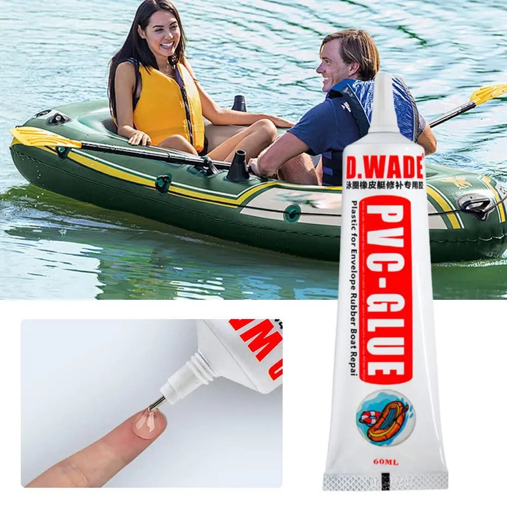 Colle PVC pour réparation de bateau gonflable - Adhésif étanche 60ml pour kayak, SUP et paddle board