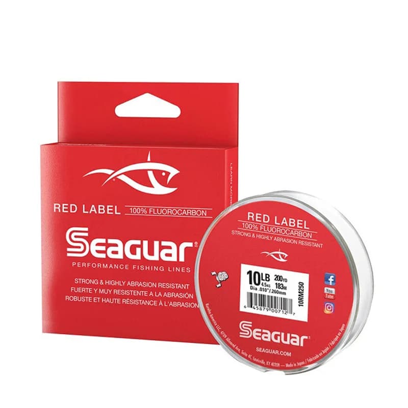 Fluorocarbone Seaguar Red Label 183 mètres pour la pêche en eau douce - Fil de pêche