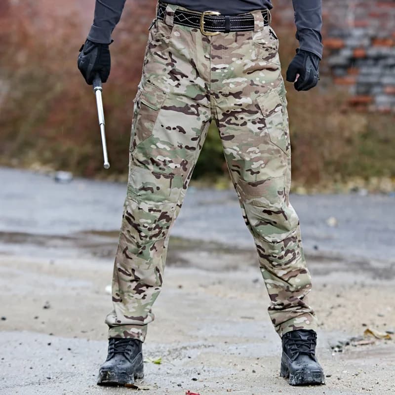 Pantalon cargo tactique SWAT 2024 pour hommes - Imperméable camouflage - Multi-poches pêche travail