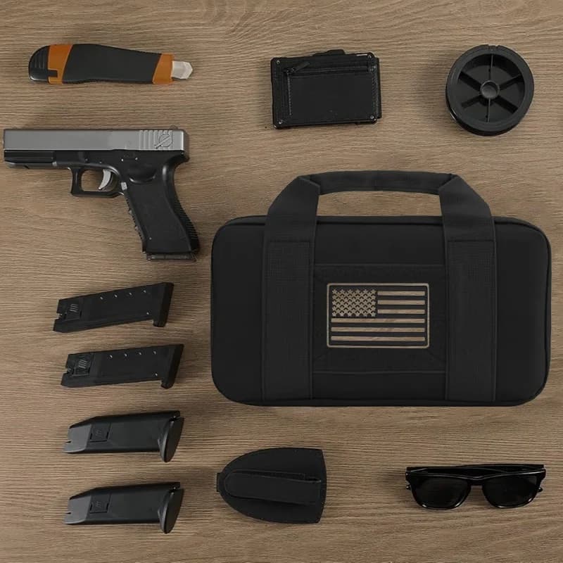Pochette tactique pour pistolet et équipement - Protection transport pêche et chasse discret