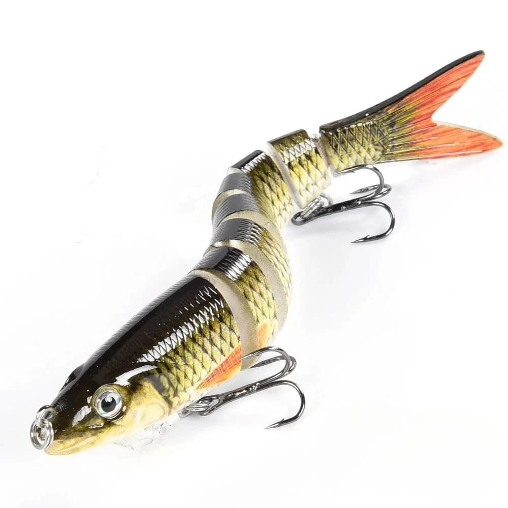 Leurre de pêche multi-articulé swimbait crankbait pour truite et bar en eau douce et mer