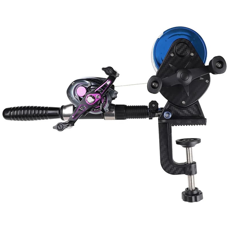 Bobineur de ligne de pêche portable universel avec enroulement bidirectionnel pour moulinet