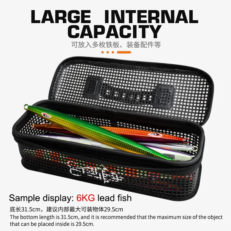 Sac leurres pêche TEASER BK099 255g grande capacité multifonction étanche métal jigging pêche sport