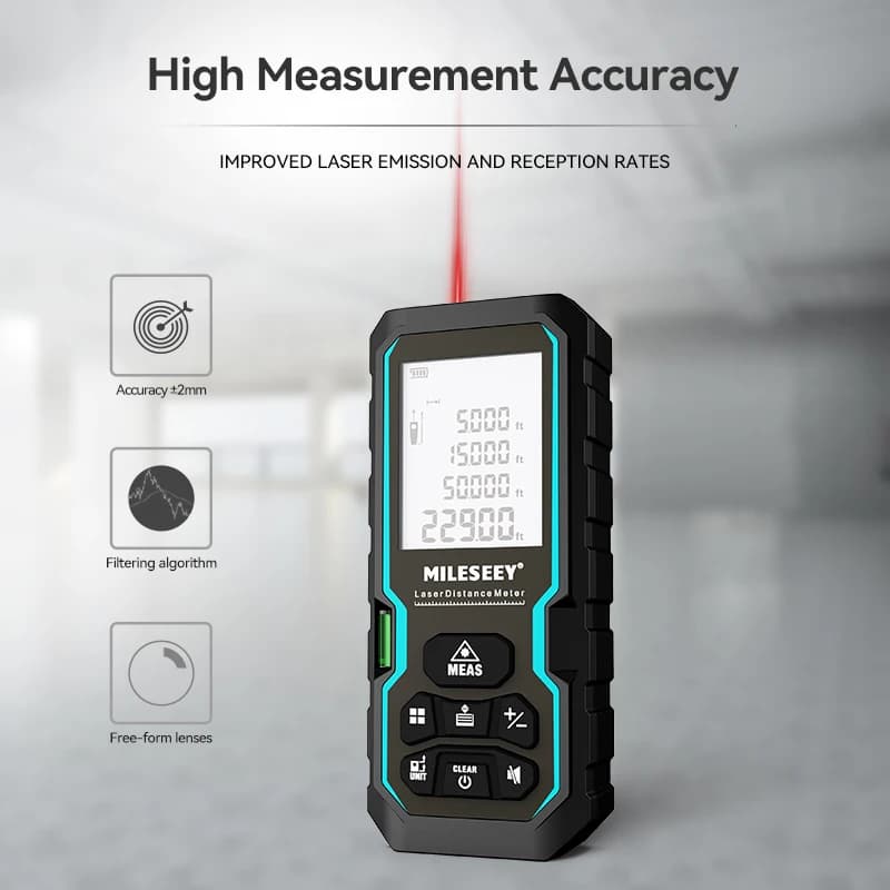 Promotion télémètre laser Mileseey S6 50M à 120M - Mesure précise pour pêche et chantiers