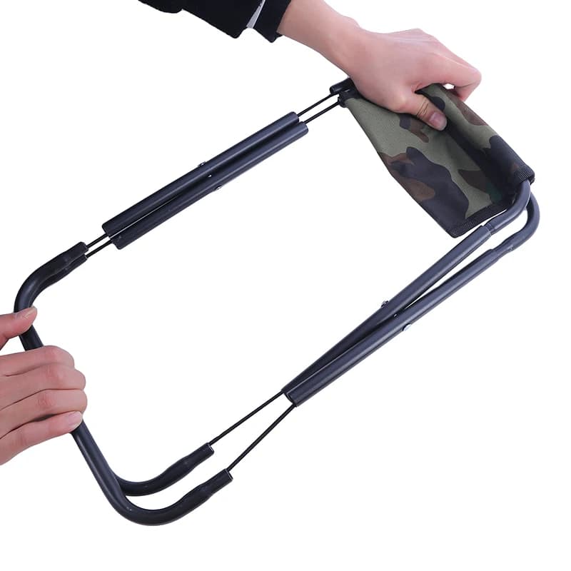 Chaise pliante pêche aluminium haute résistance - Siège camping portable avec sac de transport inclus