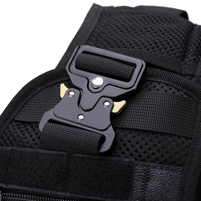 Gilet tactique Molle respirant et multifonction à maillage amovible pour pêche et duty
