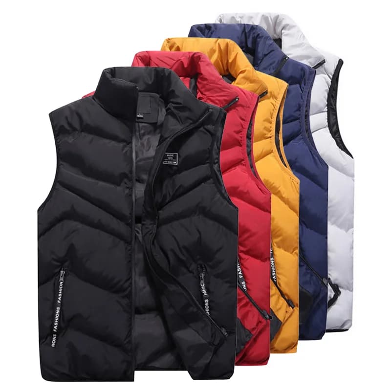 Veste hiver sans manches homme grande taille 8XL 7XL en coton épais pour pêche casual