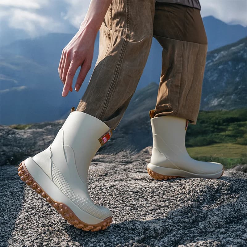 Nouveauté 2025 bottes de pluie mi-hautes couple pour pêche anti-dérapantes camping polyvalentes
