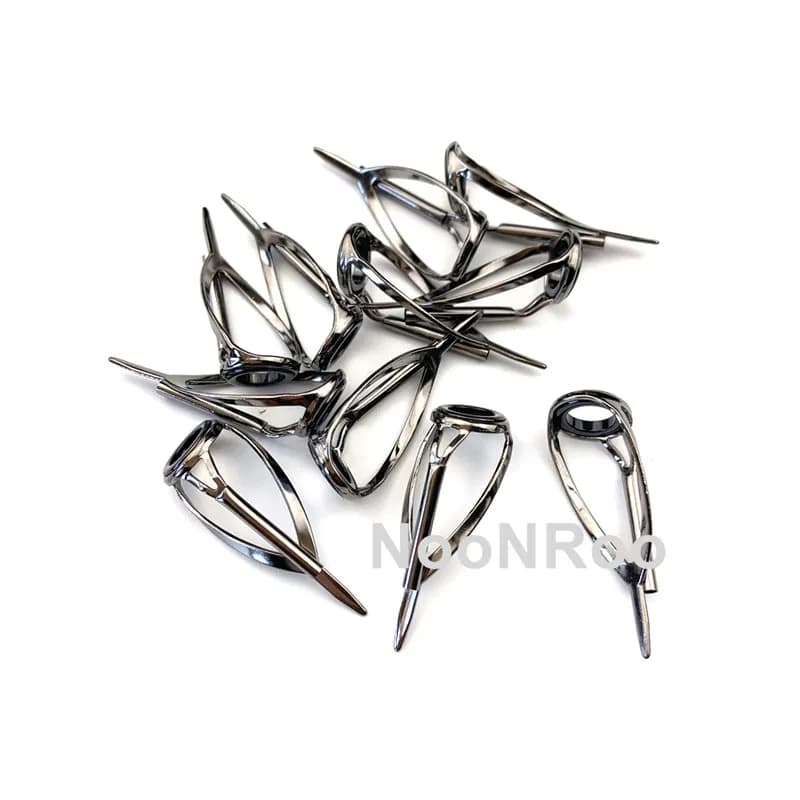 Kit 3 anneaux guides #6/#8 pour montage et réparation cannes spinning et casting - Argenté