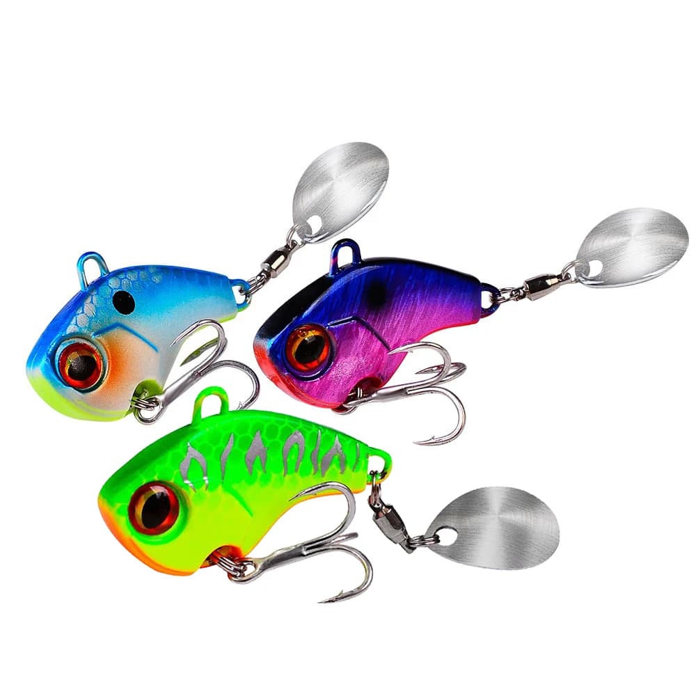 Leurre métal vibrant wobble 6g 15g 28g - Cuiller spinner pêche hiver - Appât dur artificiel