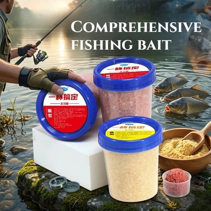 Poudre attractante composite pour carpe - appât poudreux efficace équipement pêche professionnel