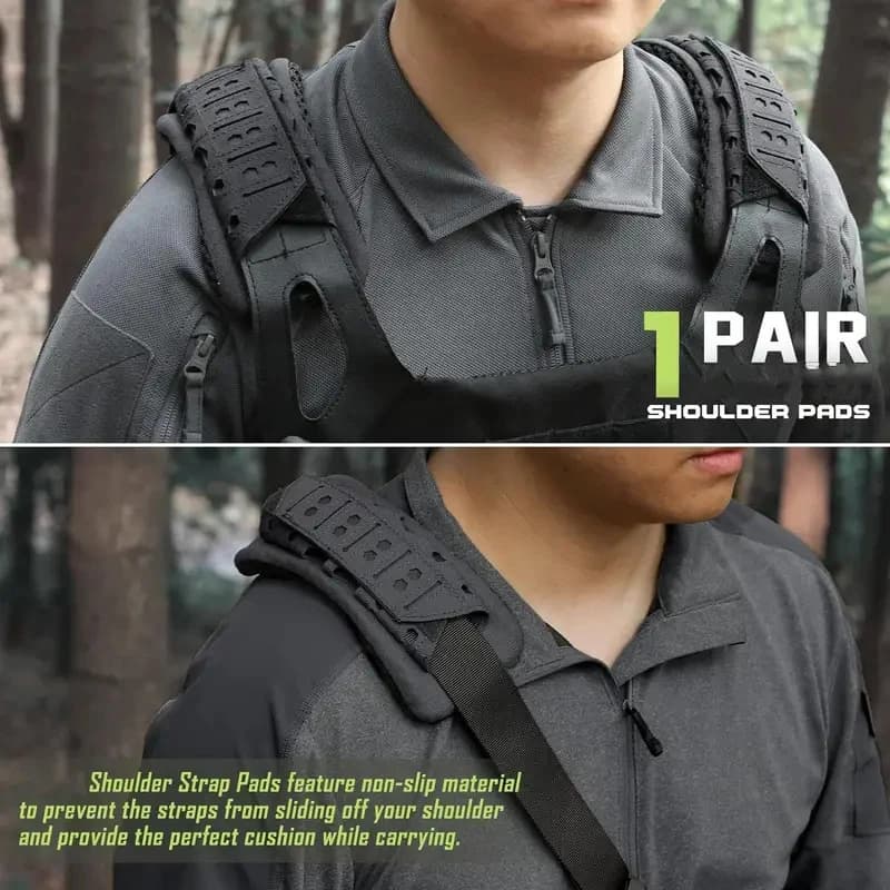 Coussin d'épaule tactique respirant anti-dérapant pour fusil de chasse et pêche sportive