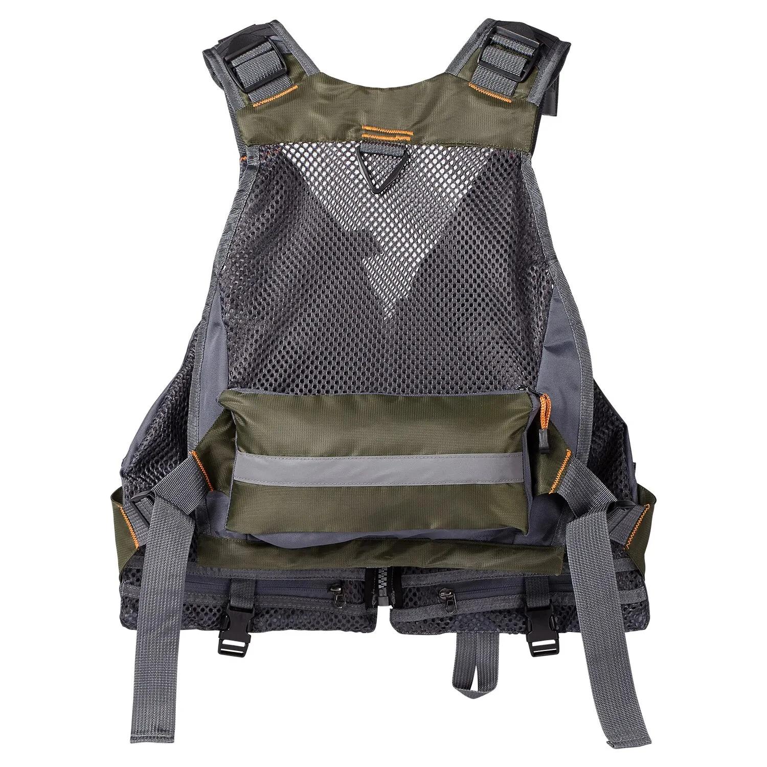 Veste de pêche respirante ajustable pour sports outdoor - Randonnée, vélo et pêche à la mouche confortable