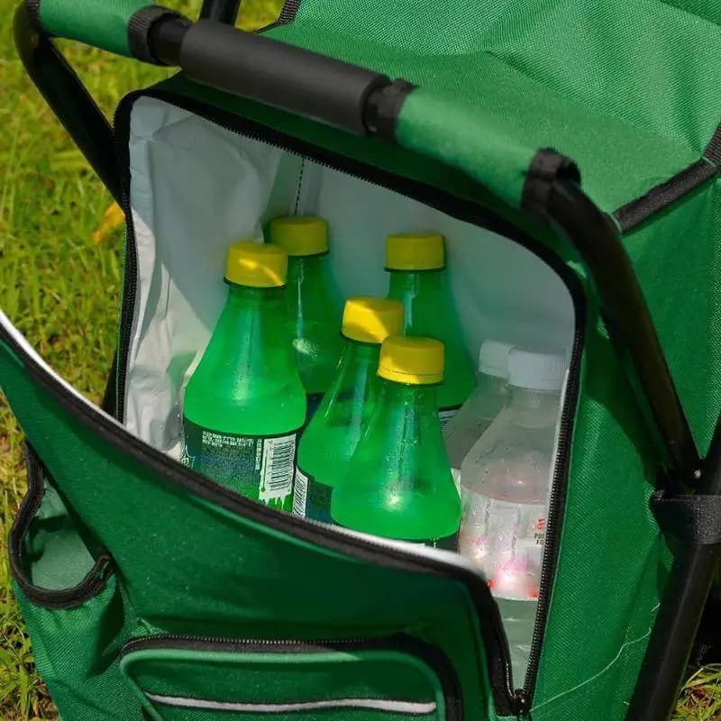 Tabouret pêche multifonction isotherme portable pliable avec sac à dos intégré